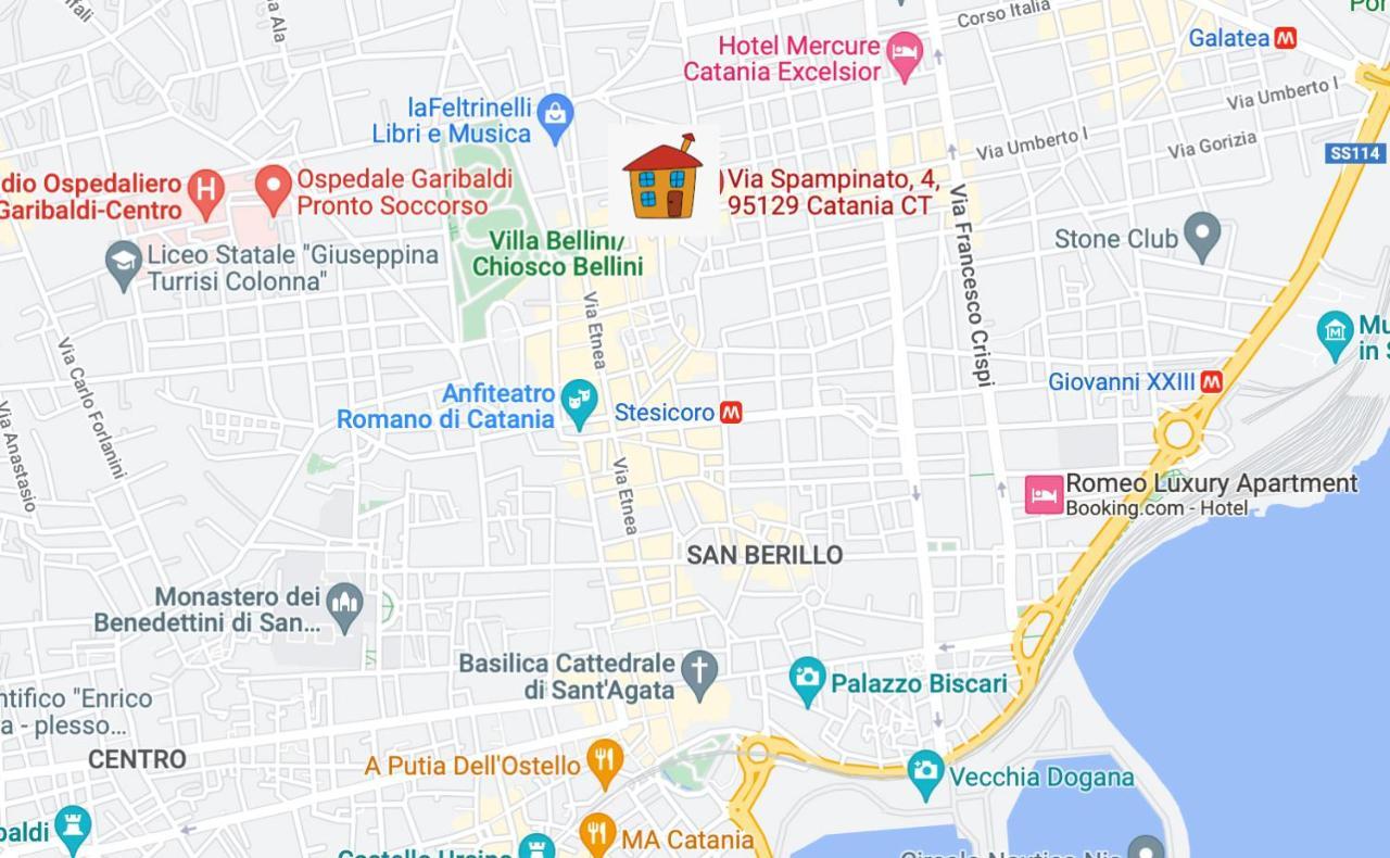 La Casa Del Barone Villa Catania Bagian luar foto